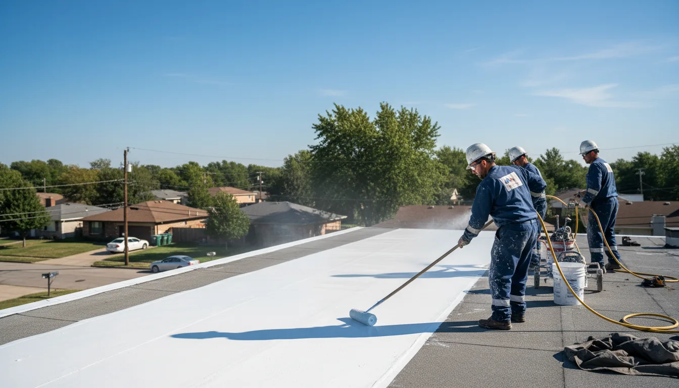 Commercial roof coating in Turtlepoint, PA near me